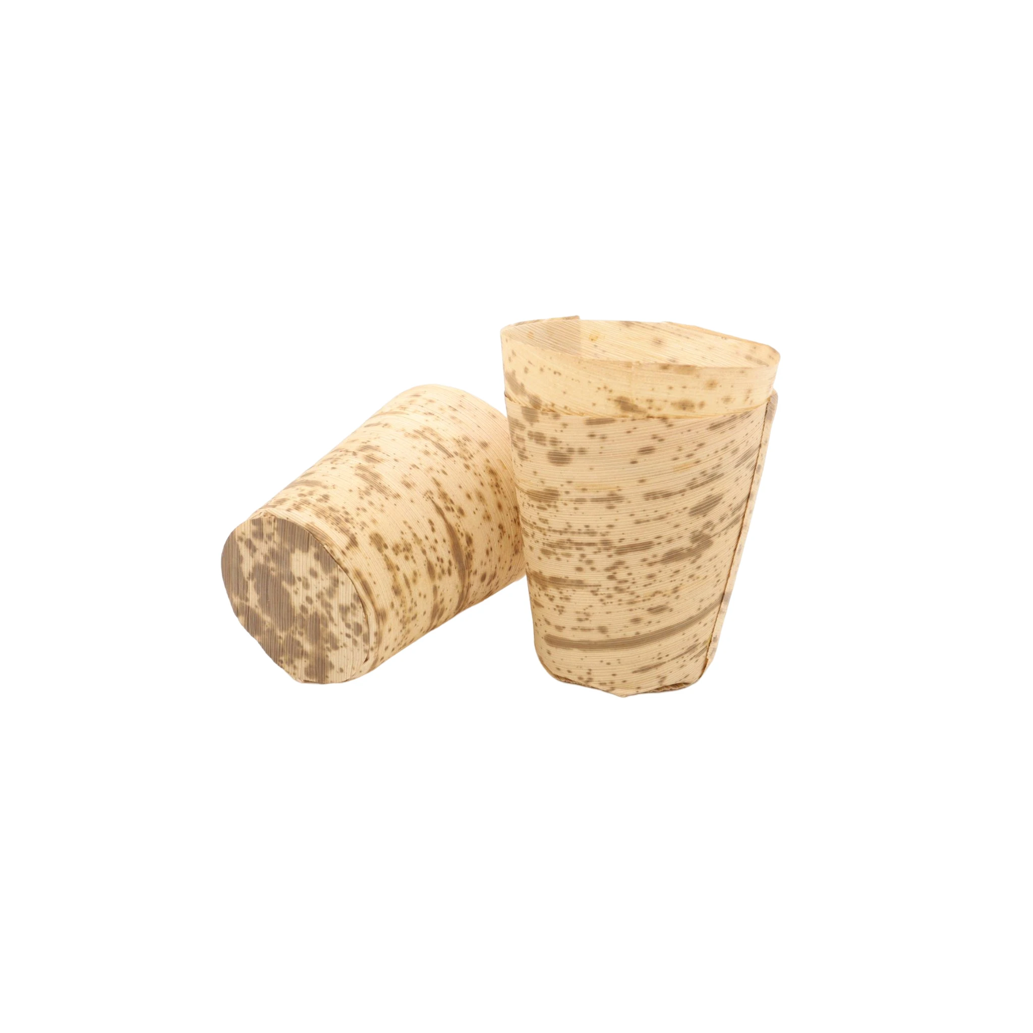 2023 High quality natural bamboo material Customized biodegradable Japanese bamboo leaf cup
