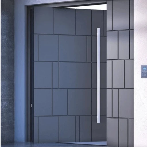 Turkish ELEGANT MODERN PIVOT DOOR Solid Wood/Wooden/Steel/Glass Design from Turkish Manufacturer