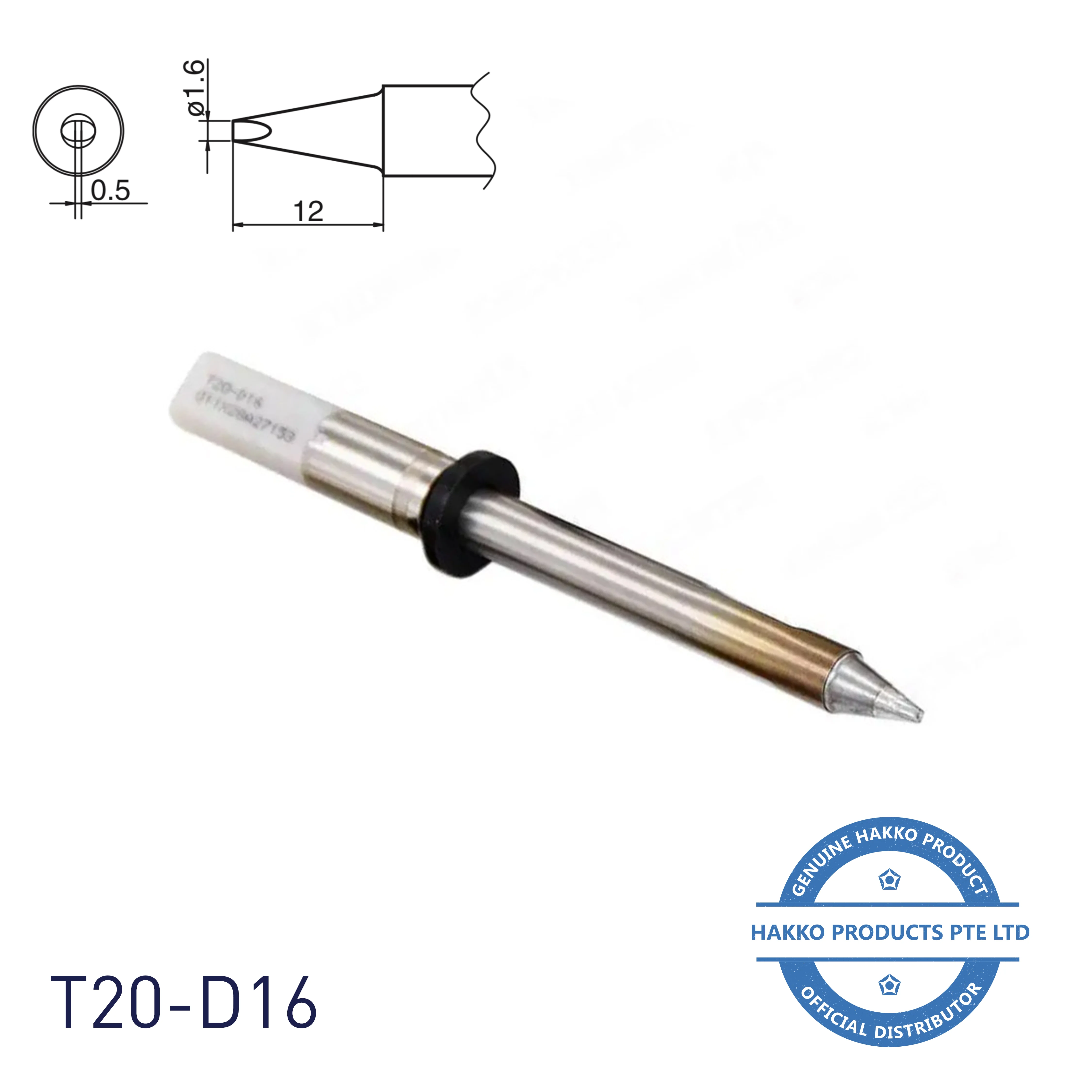 Hakko T20-D16 Replacement Soldering Iron Nozzle FX8301 Soldering Station Accessory for Welding