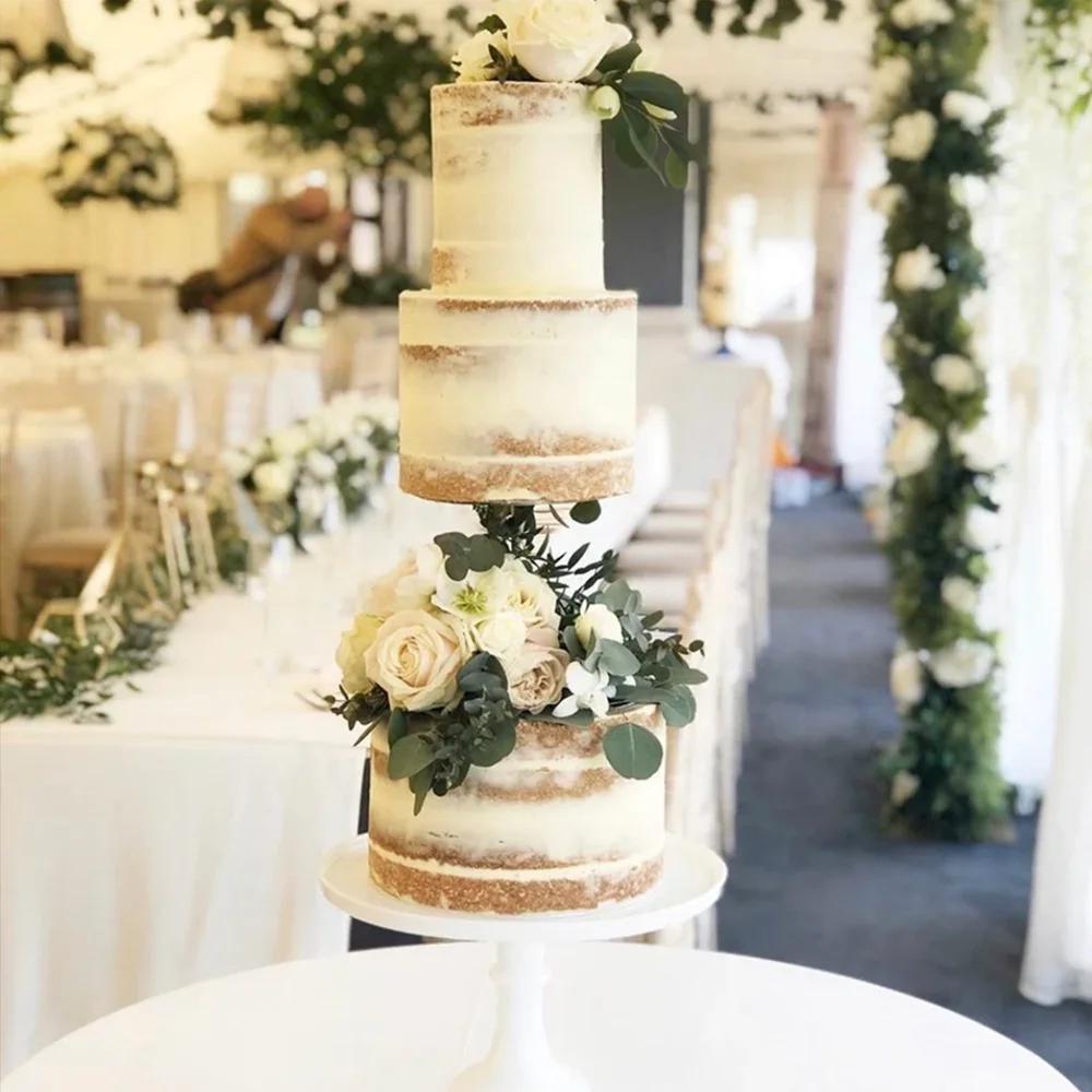 Round Cake Separator Modern Metal Cake Stand for Wedding Party Birthday Display Cake Holder