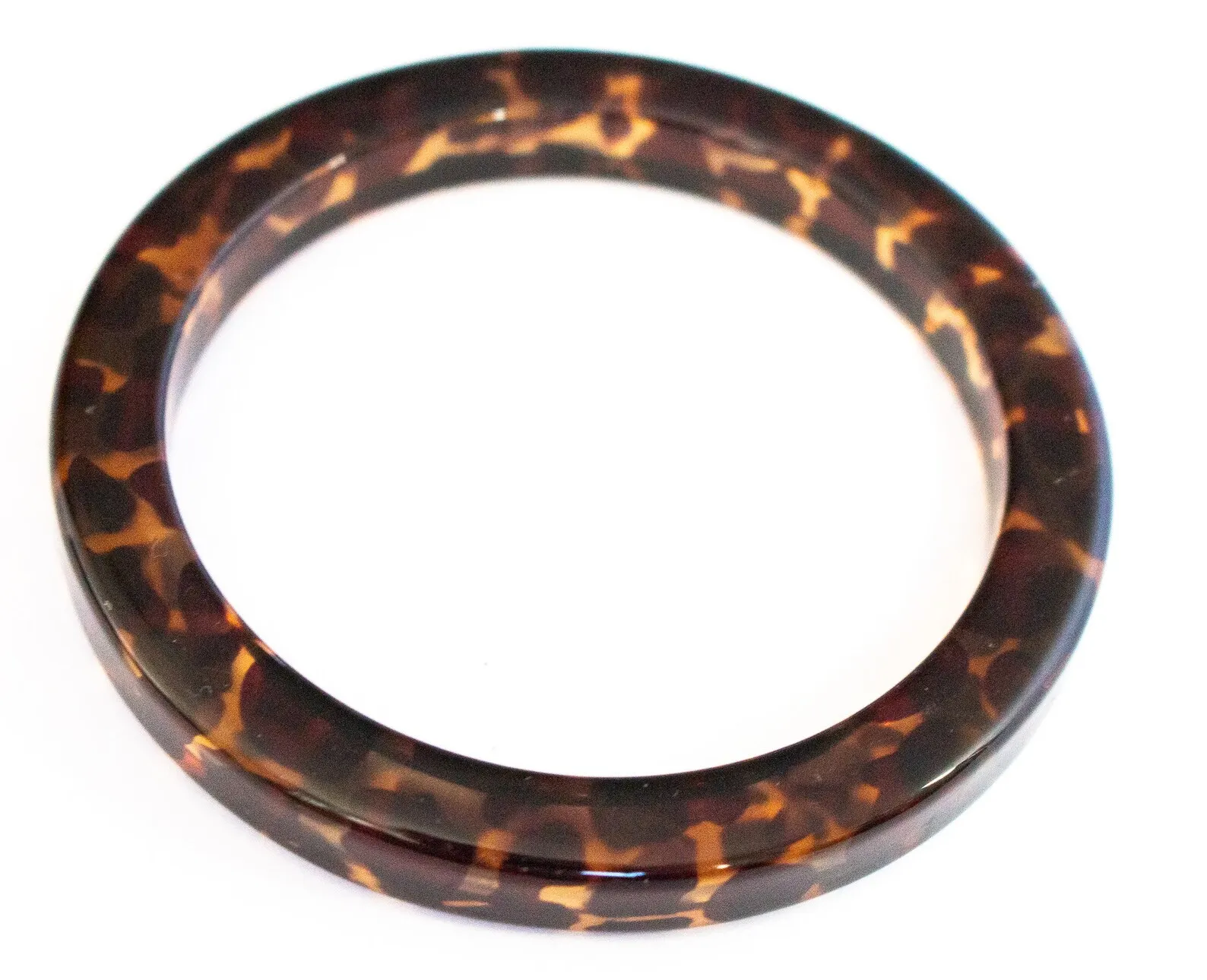 New Arrival Design Charm Accessories Women Customized Design Resin Bracelet Bangles Brown Faux Tortoiseshell Vintage Costume J