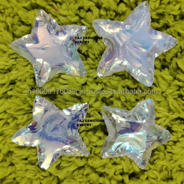 Handmade Healing Love Themed Crescent-Shaped Quartz Gemstone Beautiful Glass Crystals and Malty Stones Arrowheads for Sale