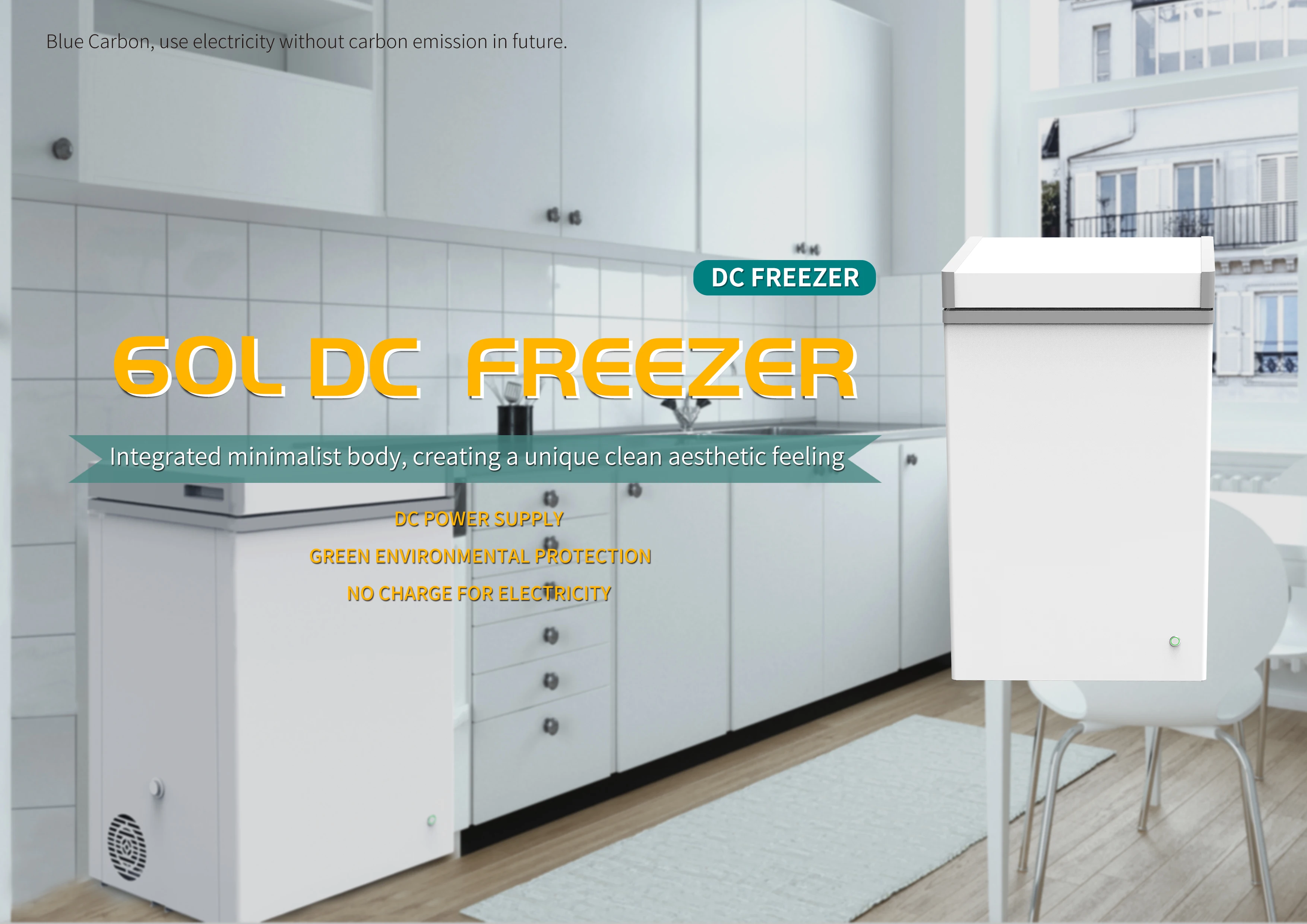 90l 135l 12v Refrigerator Deep Chest Dc Compressor Solar Fridge Freezer