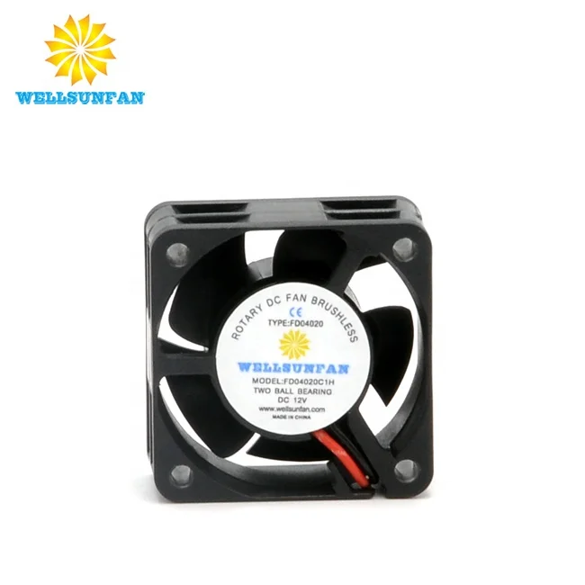 WELLSUNFAN DC 4020 12 В мини осевой Бесщеточный Охлаждающий вентилятор с шариковым подшипником 40x40x20 мм для компьютерных деталей