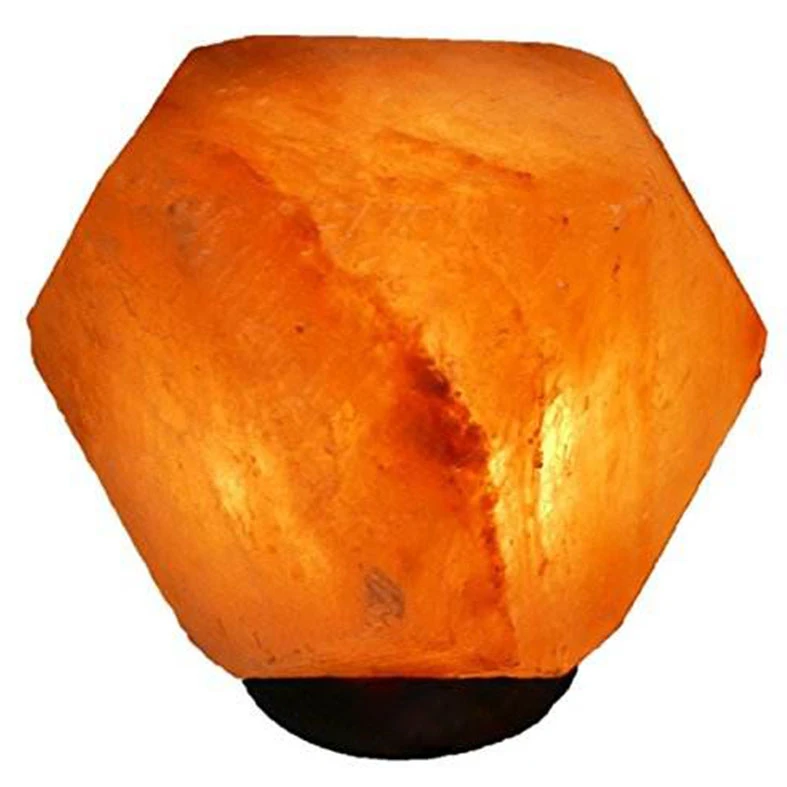wholesale custom OEM Himalayan Diamond Shape Pink Salt Lamps Wholesale Dimmer Switch 100% Natural Crystal Rock Stone Salt Lamps