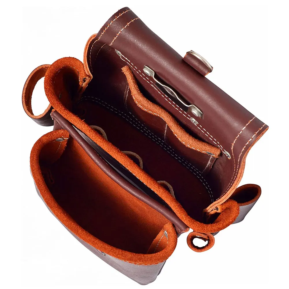 Grain Leather Tool Bag with Adjustable Waist Strap Carpenter Tool Belt Hot Selling Made Tool Bag With Adjustable
