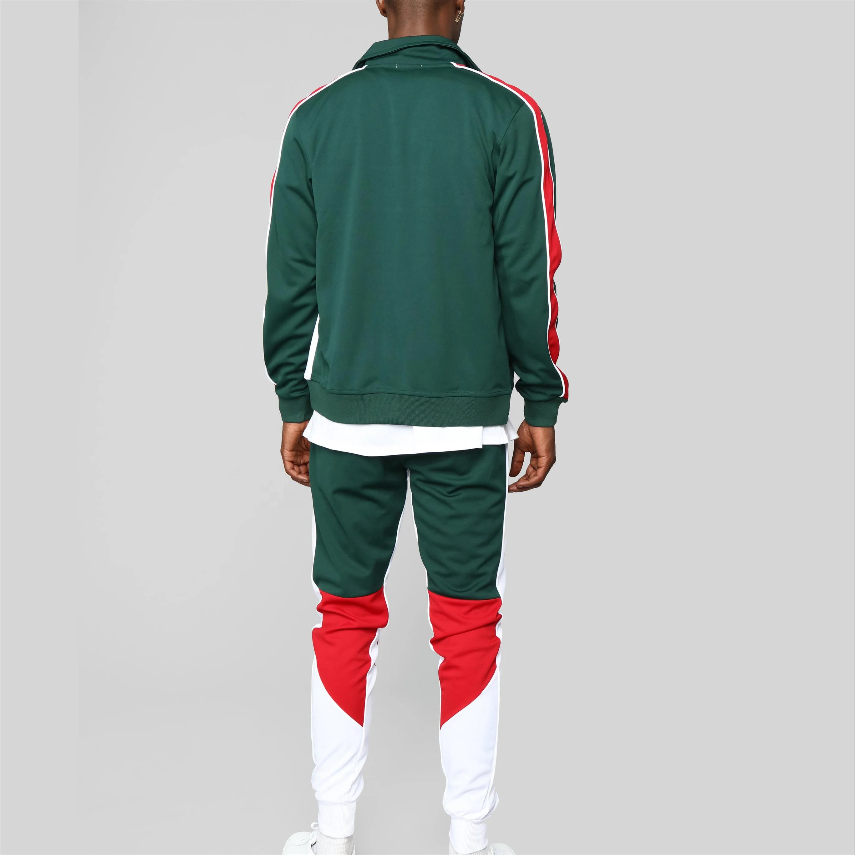 design your own tracksuit best quality full sets customize fabric and logo design with pattern solid colors clothing