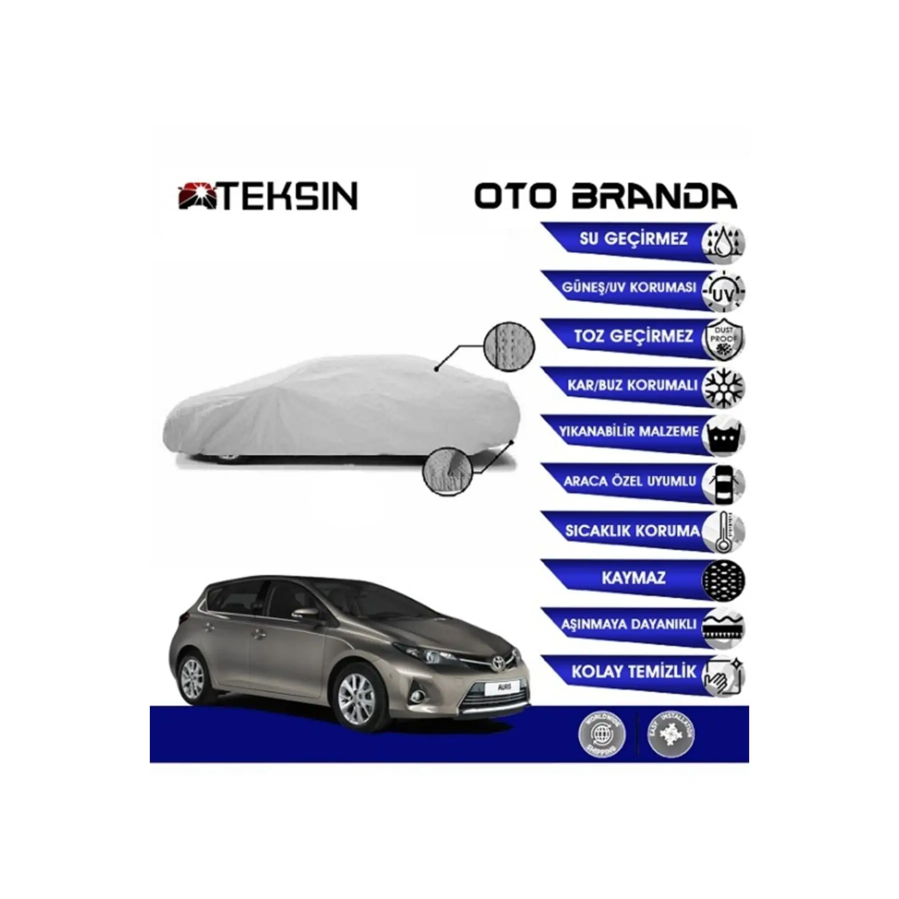 Toyota Auris (2013-2019) совместимый автоматический брезент
