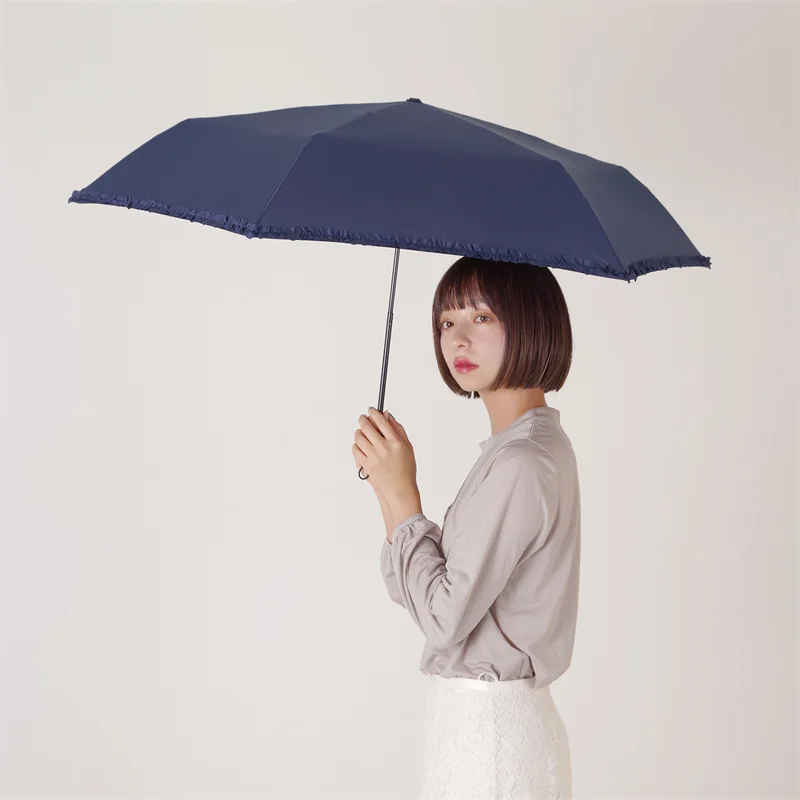 compact umbrella smart light frill carbon mini 55