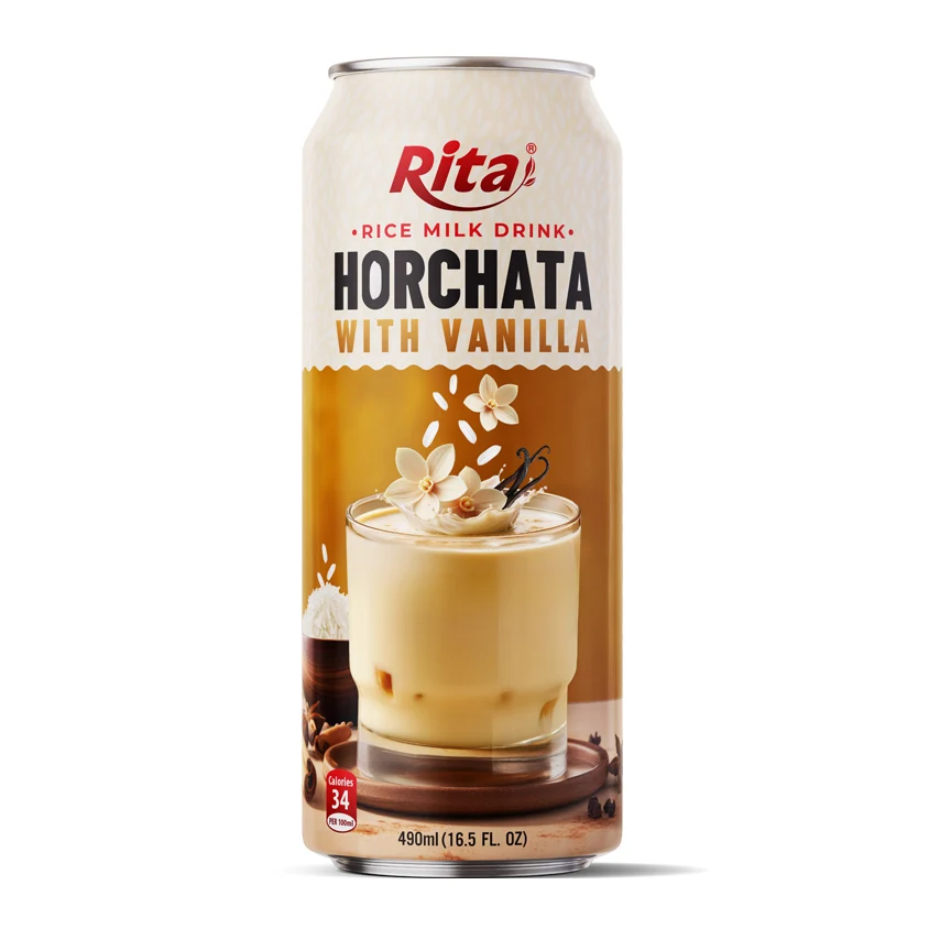 Best RITA Coconut Rice Milk Drink 16.5 fl oz Cans ISO HACCP Certified Beverage Manufacturer Vietnam Natural Soft Drink Use
