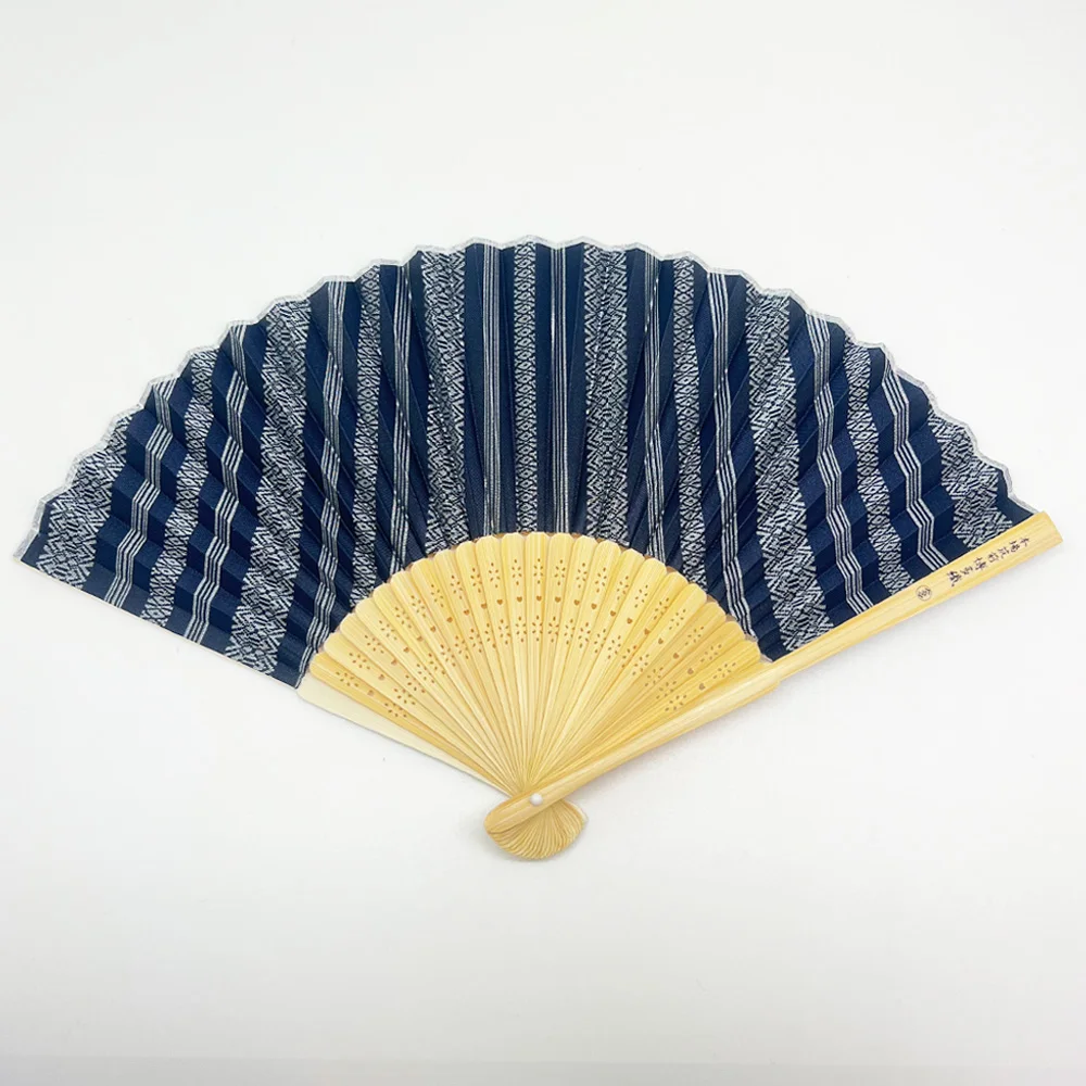 Arrangement available/folding fan bamboo crafts Japanese fabric souvenir sample available business gift