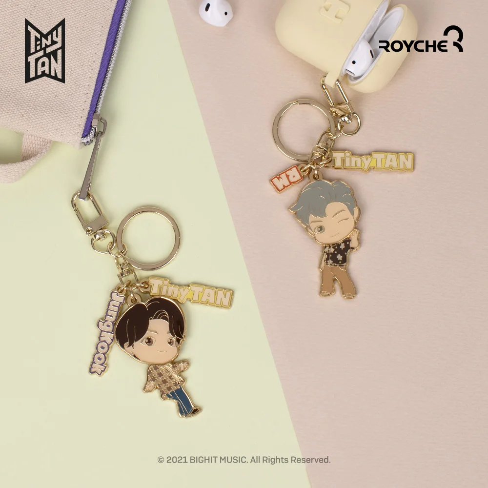 BTS Tiny Tan Dynamite Metal Keyring Delivery from Korea on the fastest wayIn Korea Best Selling Product