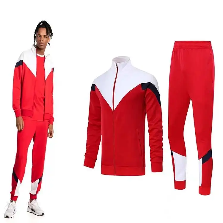 Wholesale 2022/23 High Quality full zipper Football Jacket New Style White Men Soccer Training Tracksuits