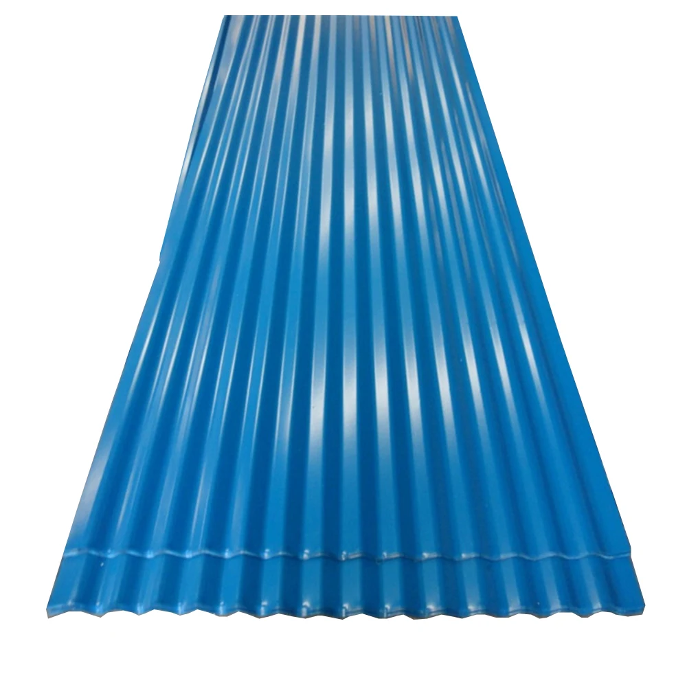 22 gauge 14 ft galvanized zinc metal corrugated gi steel roofing sheets for Africa