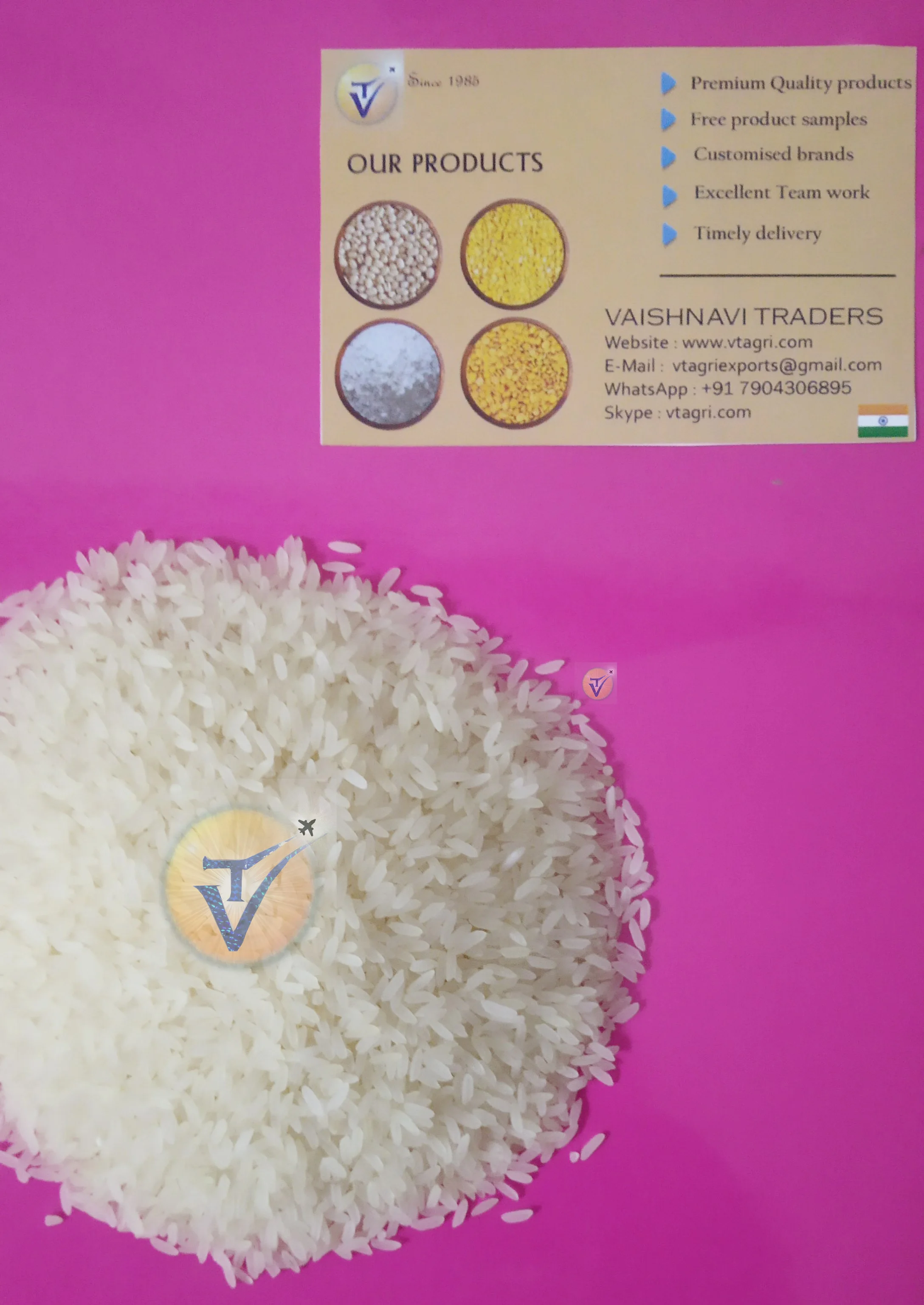 Sortexed Ponni rice Indian rice Quality Ponni rice Exporter