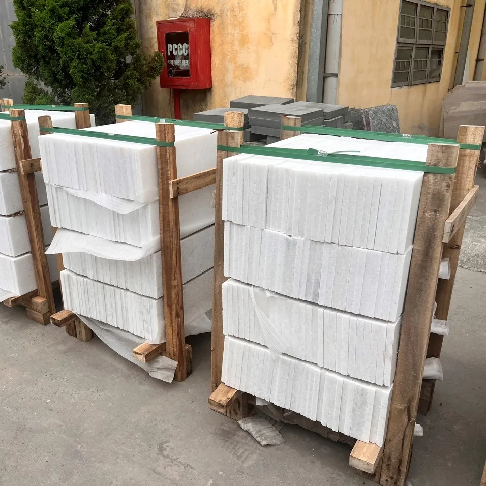 Vietnam Fine White Calcite Marble Slab Tiles 20mm-30mm Thickness Polished Modern Design Hotel Floor Sizes 60*60 80*40 20mm-30mm