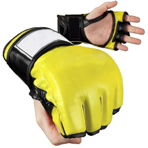 Professional Boxing Training Gloves Custom Design Real Leather MMA Gloves Cheap Leather Boxing Gloves Sparring
