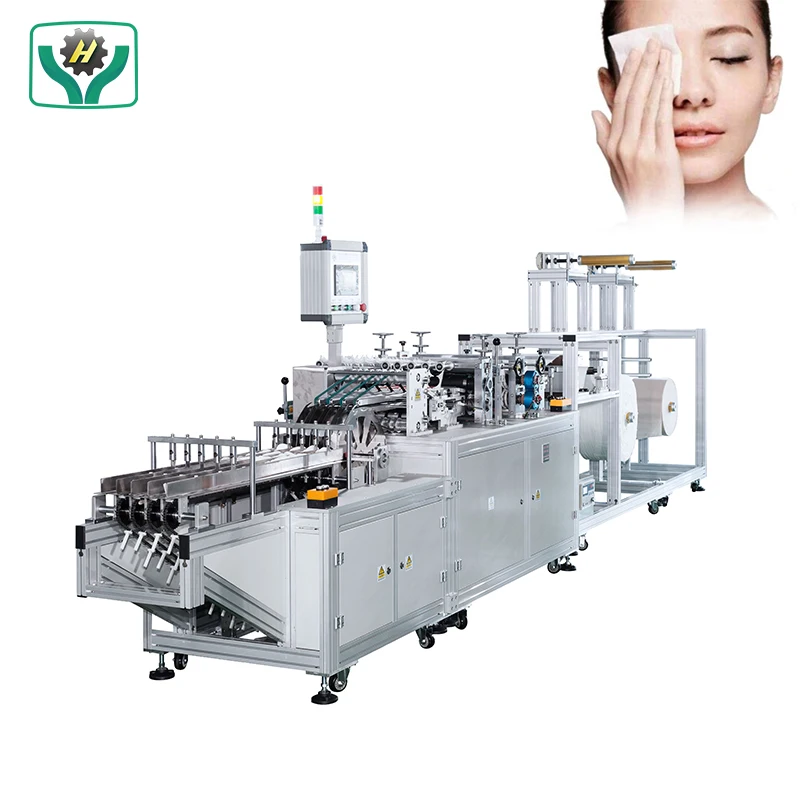 Automatic Non woven Makeup Remover Facial Cosmetic Cotton Pads Making Machine