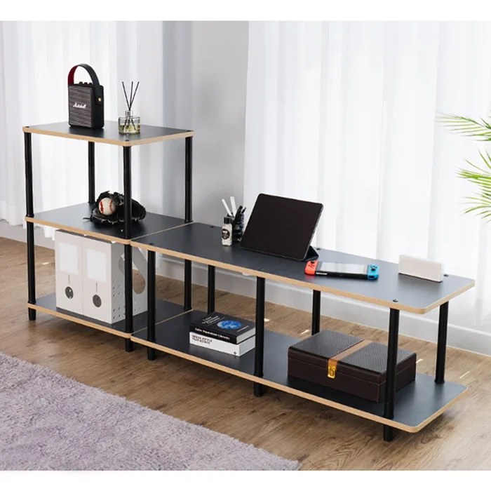 cheap modern luxury book storage shelf tree rack with metal office home living room bookshelf corner furniture wooden bookcase