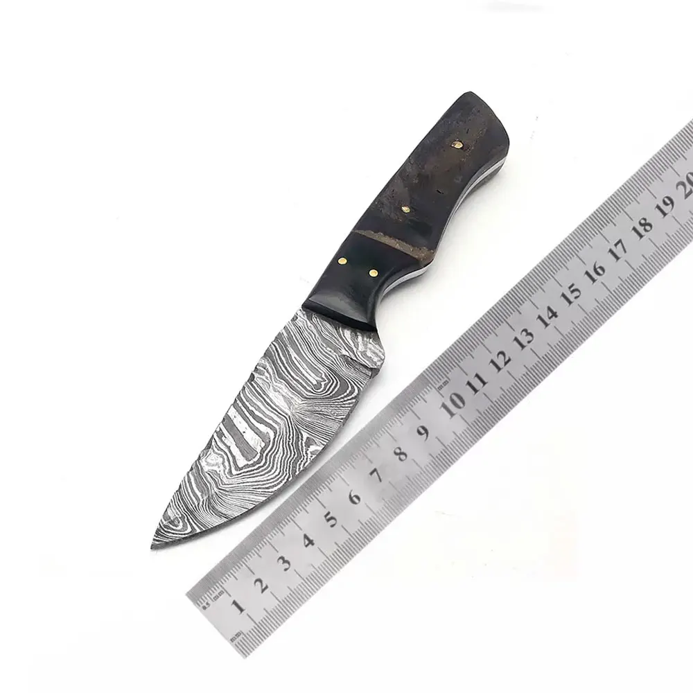 Wholesale Best Selling Cheap Price Damascus Steel Hunting Knife / Customized Logo Fixed Blade Hunting Knife