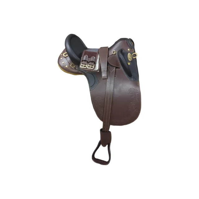 Premium Brown Australian Stock Genuine Leather Horse Saddle Comfortable Durable  High Quality All Sizes Available