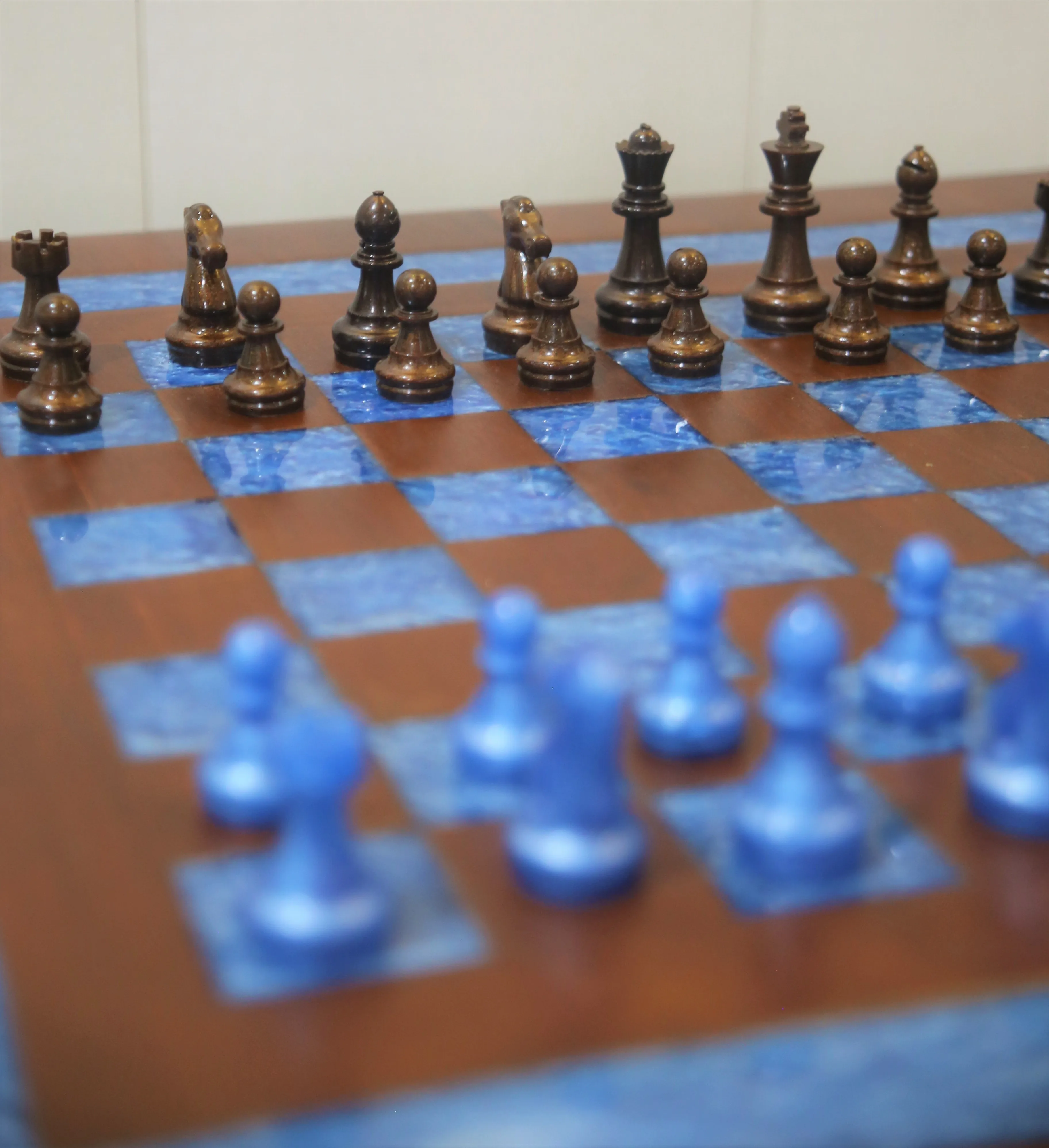 DM317 Amazon Hot Sale International Epoxy Resin Chess Board best quality chess set game board