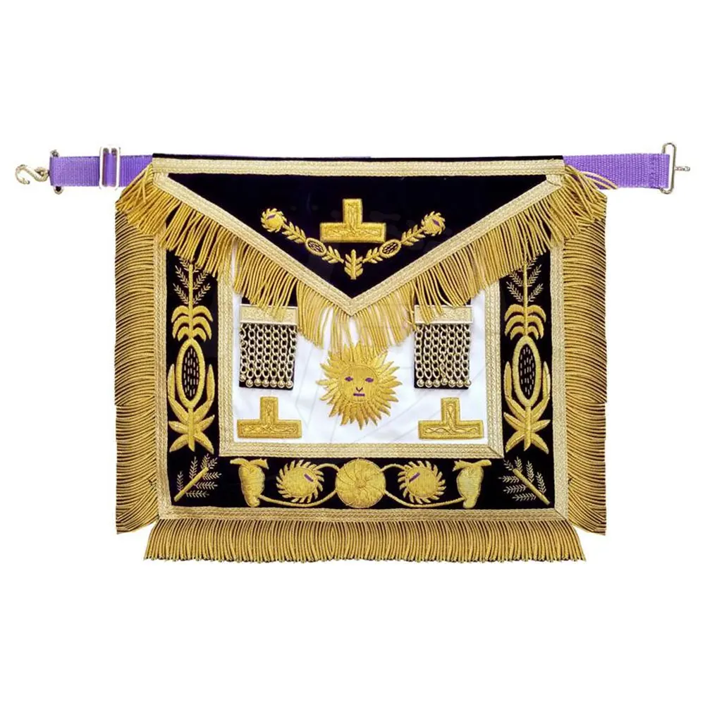 Lowest Price Masonic Hand Embroidered Grand Lodge Master Masonic Apron for Sale