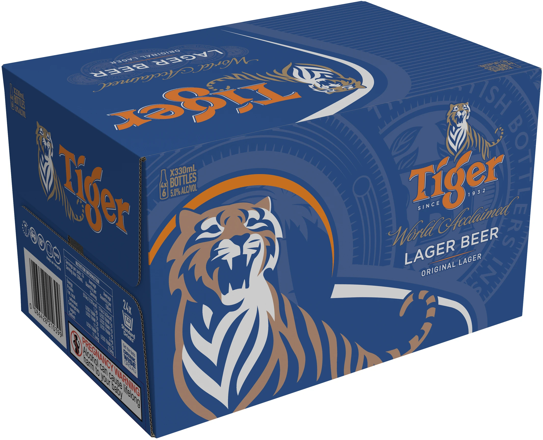 Wholesale Best Seller Beer Tiger Beer 330 ml x 24 cans - Tiger Black Strong Beer Bottle 330ml