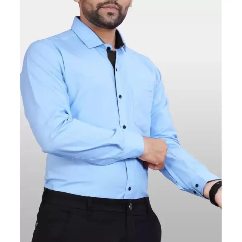 Custom Mass Promotion Wholesale Price Mens Polyester Shirt for Formal Wear Use from Indian Exporter