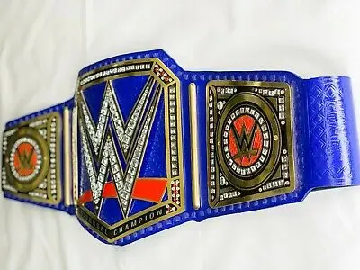 Universal Heavyweighy Wresling Championship Belt Replica Blue Strap