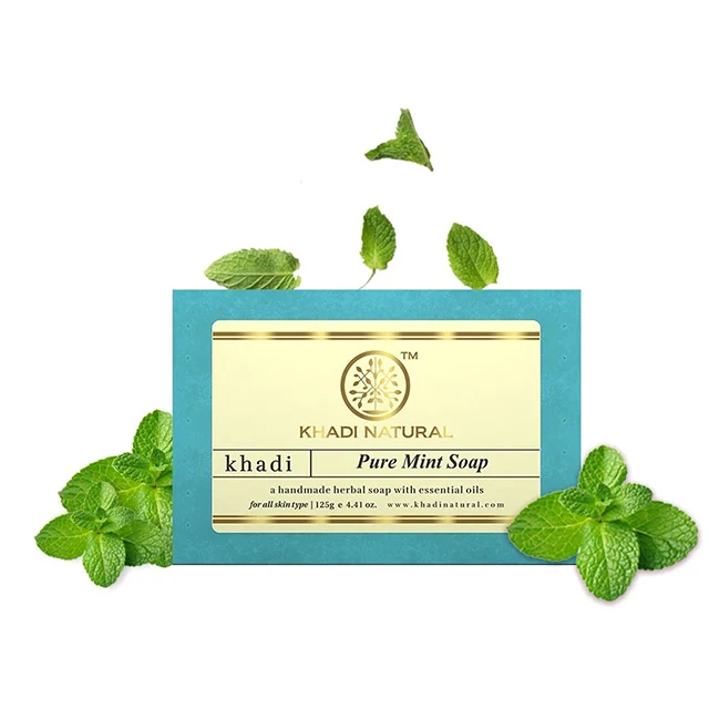 Khadi Natural Pure Mint Soap 125g
