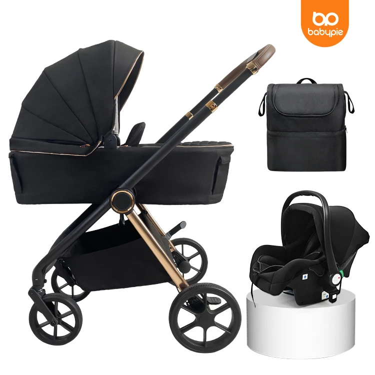 High Quality New Born Baby Stroller 4 in 1 Kids Stroller Foldable Carriage Travel Luxury Pram 3 In 1 Baby Stroller With Carseat