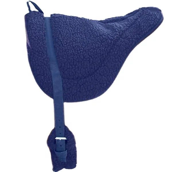 Blue Black Brown Horse Fleece Bareback Pad with Girth high quality comfortable ride Machine washable Manufacturers Kanpur India