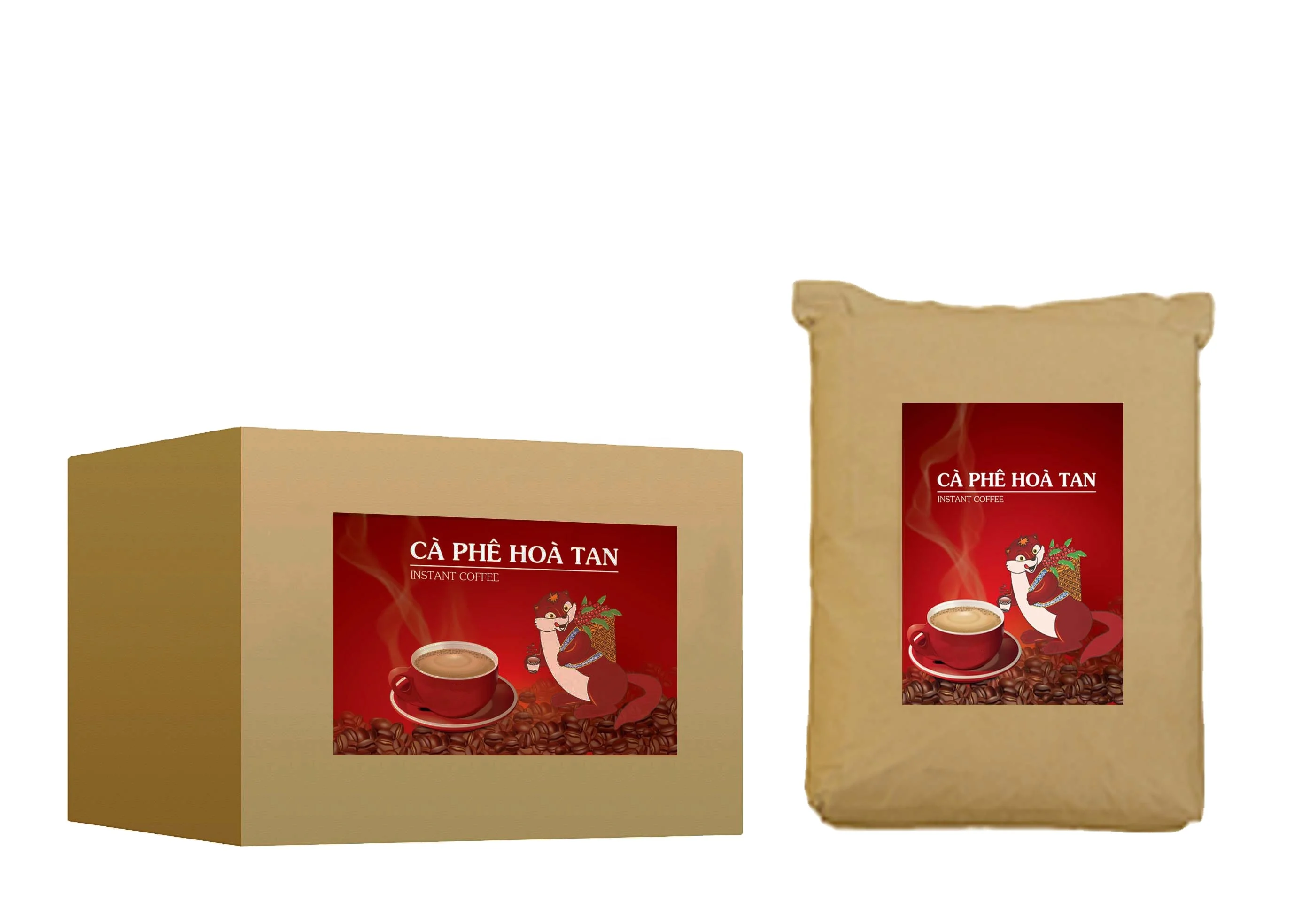 Customized Private Label Instant Coffee 3in1 or 4in1 In Bulk Vietnam Rich Taste Flavors For Coffee Diet Thailand Premium