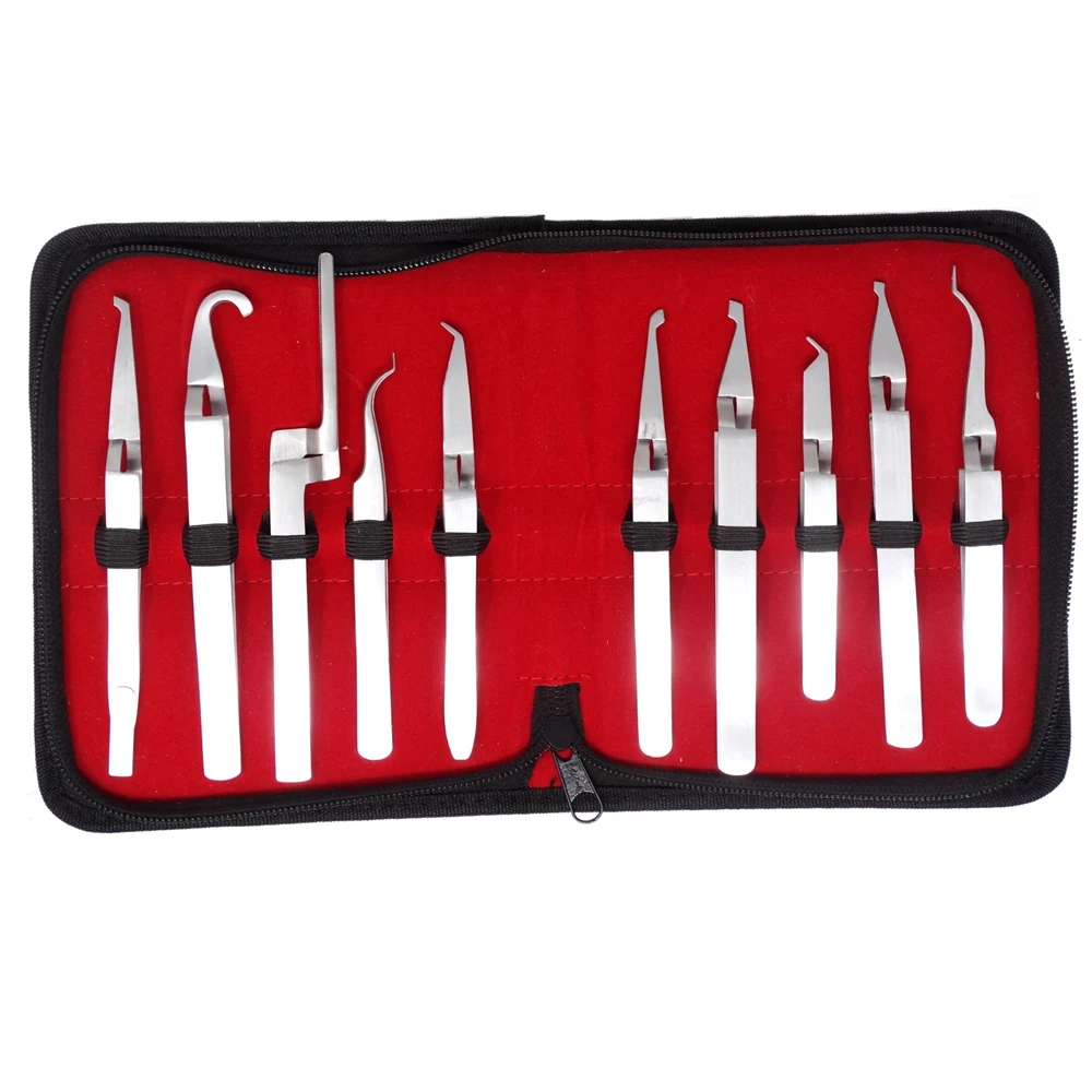 Orthodontic Reverse Action Tweezers Set Single Handed Instruments Dental Direct Bond Bracket Tweezers