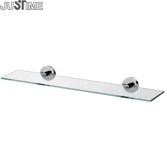 JUSTIME Easy Installation Glass Shelf For Bathroom Accessories