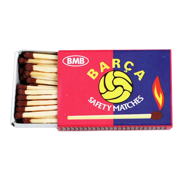 Best Quality Wooden stick matches indian household matches of size 52 x 35 x 12 mm with carton box packing