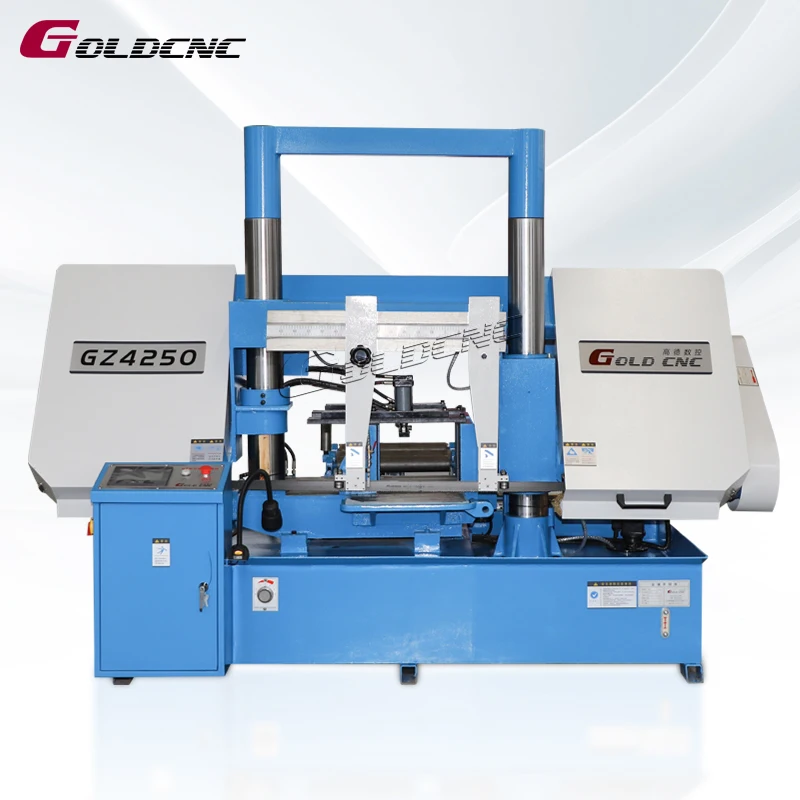 Sawing machine manufacturers GZ4250 metal pipe bar cutting band saw machine