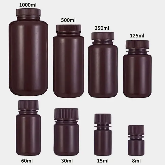 Leakproof Chemical Plastic Bottle Wide Mouth Narrow Mouth Reagent Bottles Sealing Liquid Reagent Bottle
