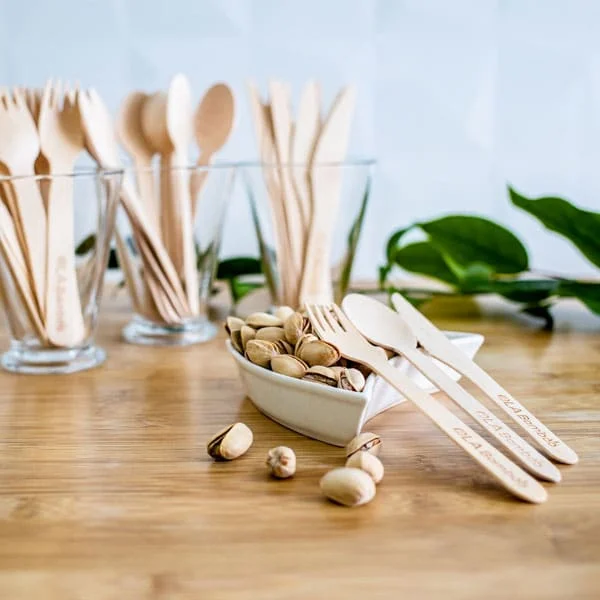 Hot Sale Disposable Wooden Spoon and Best Price Export Market Wood Cutlery Sets Knife Spoon Made in Vietnam