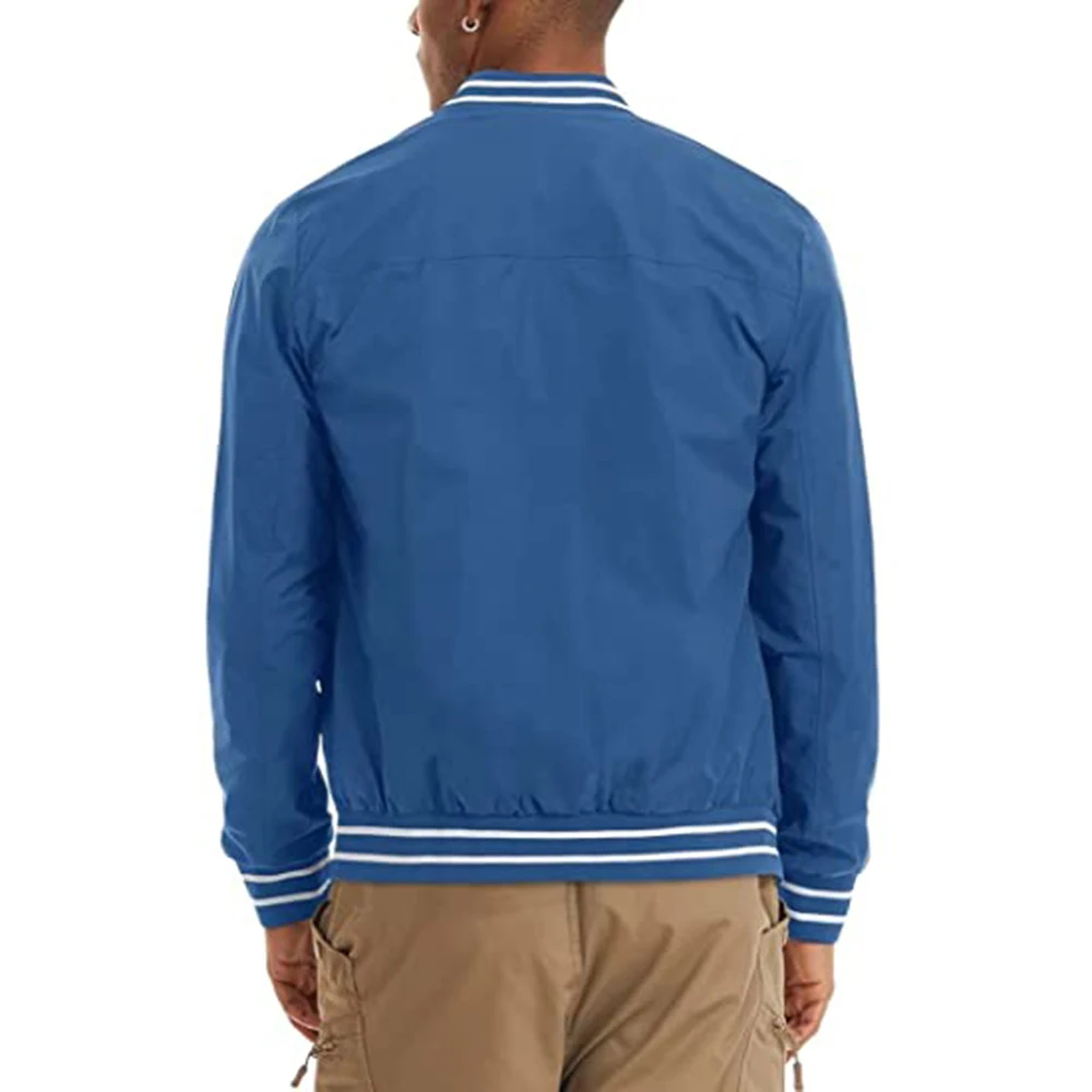Customized Bomber Jackets For Boys With Rib Collar & Rib Cuff Winter Outdoor Windbreaker Jackets made in Pakistan