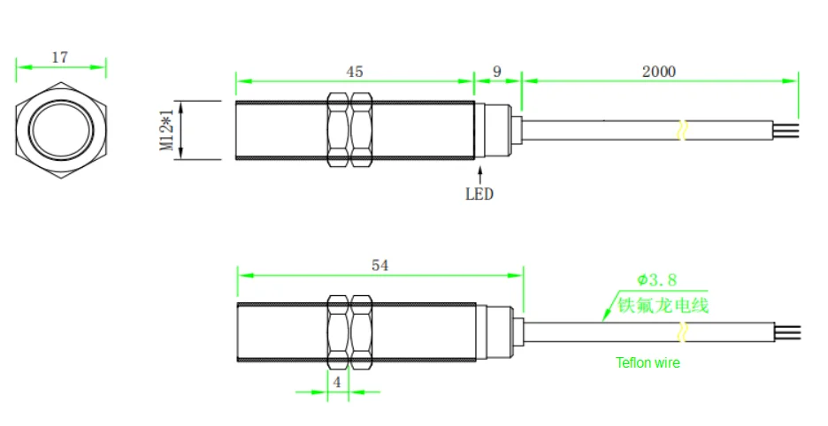 F&C digital sensor factory, fast supplier proximity switch stock inductive proximity sensor 24v