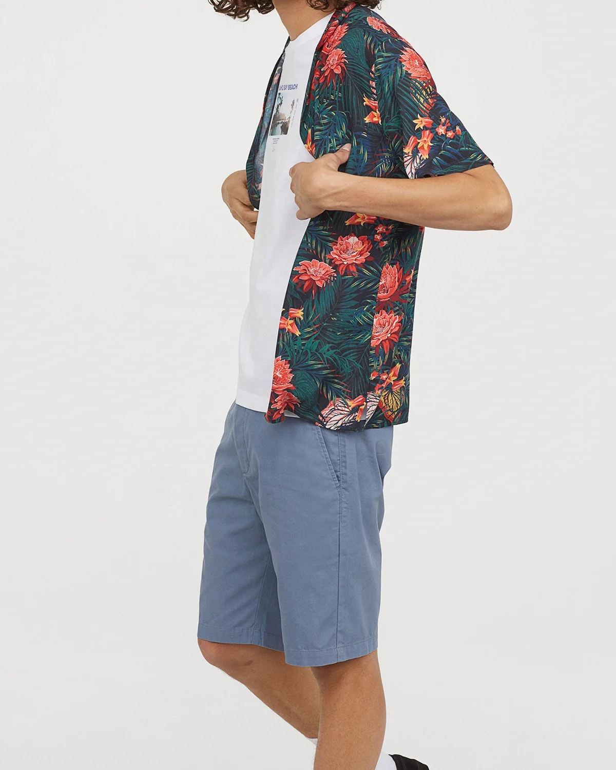 Luxury Style Button Down Shorts sets 100% Cotton with Custom Design Casual wear Breathable Summer Season Shorts set for Boys