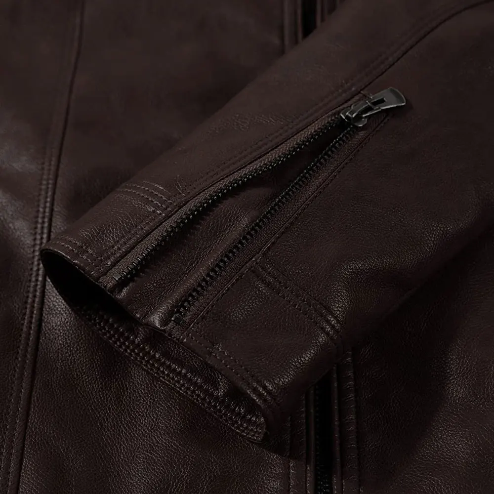 High Quality Custom Logo Light Weight Cheap Price Men Leather Jackets / Best Design Men Leather Jacket With Full Sleeve