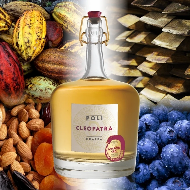 Высококачественный Итальянский пищеварительный спиртовой напиток Grappa поли Клеопатра амарон 700 мл для розничной торговли