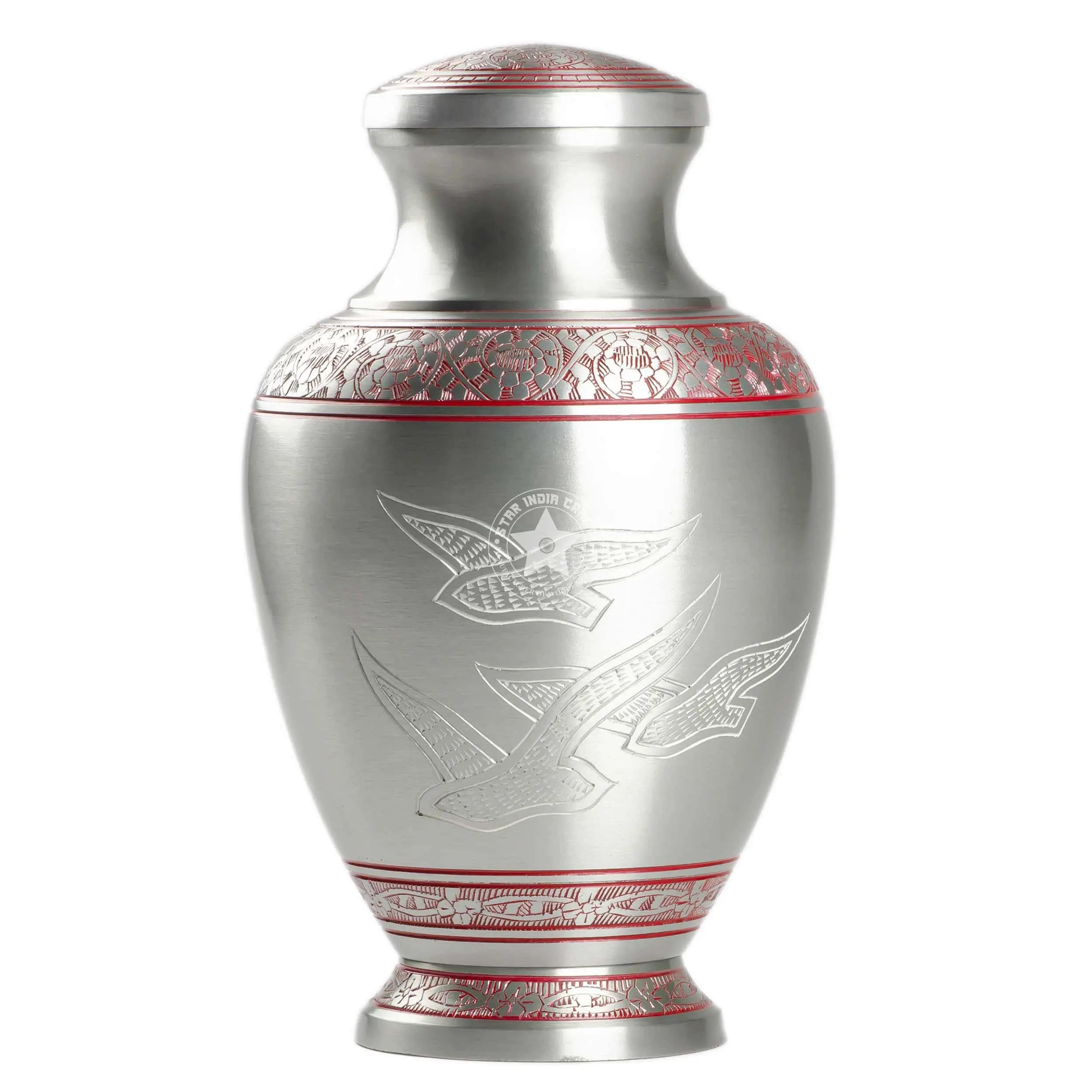 Высокие по требованию Самые продаваемые металлические урны для кремации доступные оптовой цене от индийского экспортера и производителя