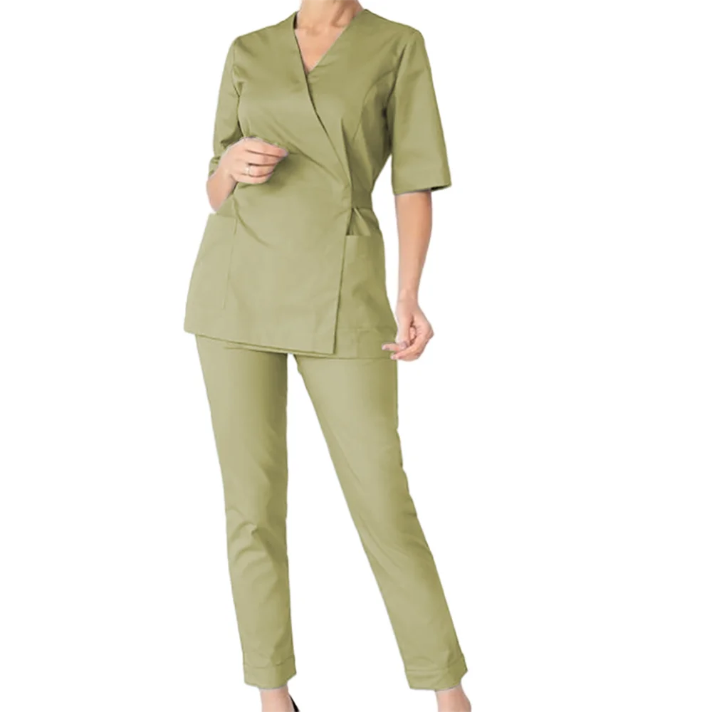 High Fashion Customized Fashionable Breathable Hospital Uniform Scrubs Suit Male Nurse Scrubs Medical Uniforms