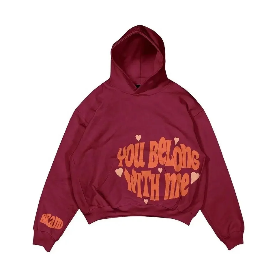 Two Piece Pants Sets Mens Tracksuit Fleece Embroidery or Foaming Print Custom Stacked Flared Sweatpants Fleece Wholesale