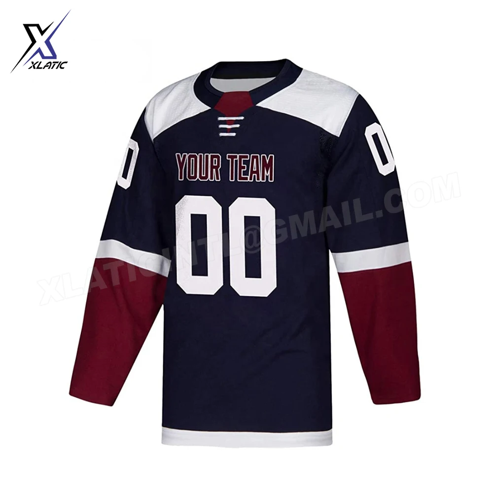 Light blue Ice Hockey Uniform Pure Polyester made Ice Hockey Uniform