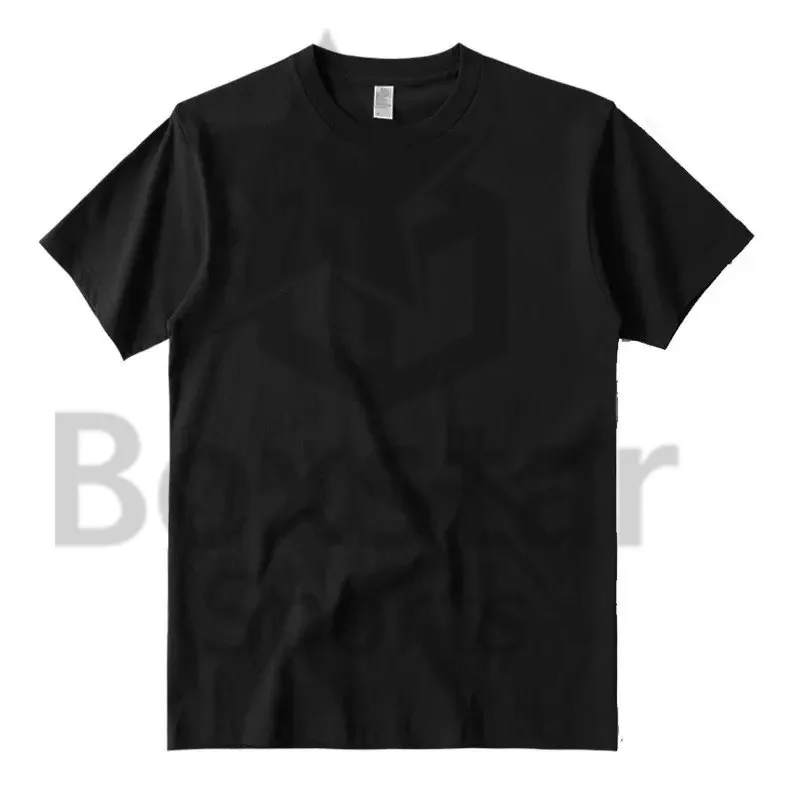 Мужские однотонные футболки с логотипом 230GSM
